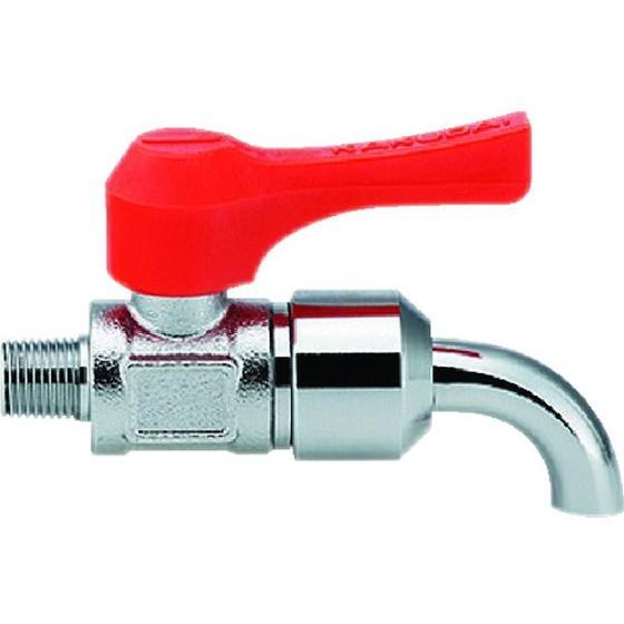 【お取り寄せ】カクダイ ミニチュアボールバルブ 呼び径(A)R1／8 全長69.0 オレンジ 651...