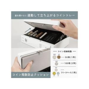 カール事務器 キャッシュボックス ホワイト C...の詳細画像4