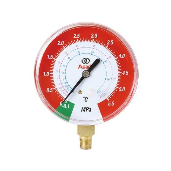 【お取り寄せ】アサダ R410A用高圧連成計φ80mm AI129 空調配管工具 水道 空調配管用工...