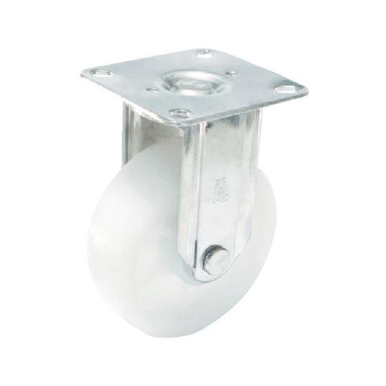 【お取り寄せ】ユーエイ ステンレスキャスター固定車 130径ナイロン車輪 SUS-NK-130 キャ...