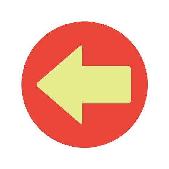 【お取り寄せ】ヒサゴ フロア誘導シール 矢印 丸 レッド 3枚 SR028 店舗 ＰＯＰ 掲示