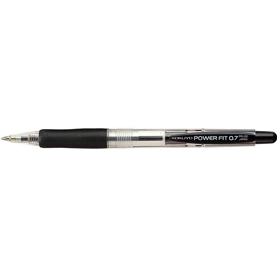 コクヨ 油性ボールペン(パワーフィット)0.7 黒 PR-100D 黒インク 油性ボールペン