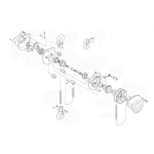 【お取り寄せ】チェーンブロック キトーマイティM3形 CB020・CB025用部品 ワリピン2×14 チェーンブロック 物流 作業