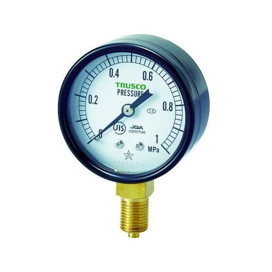 【お取り寄せ】TRUSCO JIS汎用圧力計A型60φ TPG60-1.0 圧力計 差圧計 物性 物...