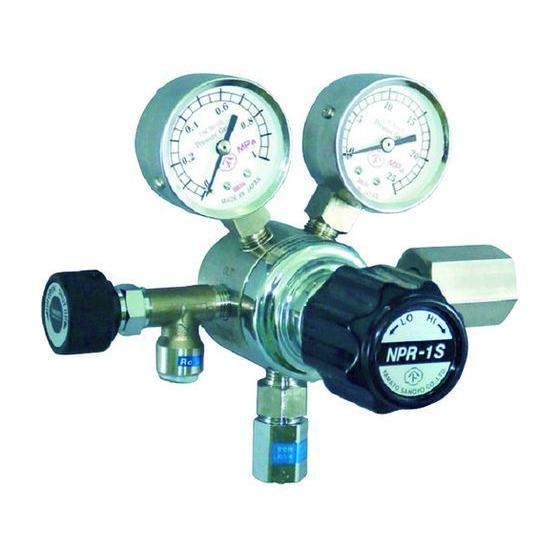 【お取り寄せ】ヤマト 分析機用圧力調整器 NPR-1S-R-13N01-2210-F-HE 溶接ガス...