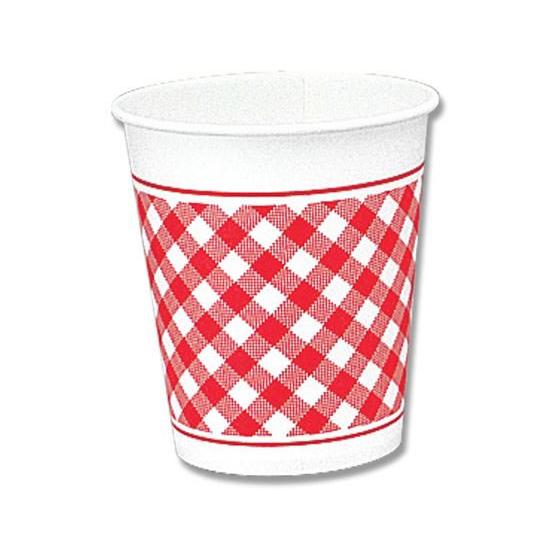 【お取り寄せ】ヘイコー ペーパーカップ 7オンス 口径73mm Nギンガム R 100個 フタが付け...