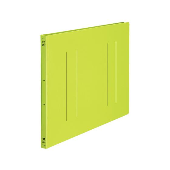 コクヨ フラットファイルPP A3ヨコ とじ厚15mm 黄緑 フ-H48YG 通常タイプ フラットフ...