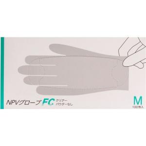 ファーストレイト NPVグローブ FC クリア Mサイズ 100枚 FR-6692｜jetprice