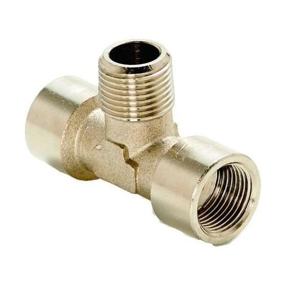 【お取り寄せ】TRUSCO 二方チーズ メネジ×オネジ×メネジ1／2 TEB4 継手 アダプター 配...