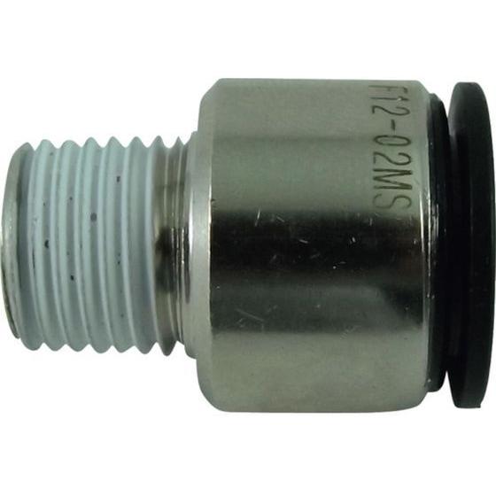 【お取り寄せ】チヨダ ファイブ六角穴付メイルコネクター 12mm・R1／4 F12-02MS 汎用管...