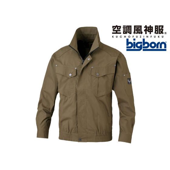 【お取り寄せ】ビッグボーン 空調風神服 長袖ジャケット カーキ M BK6097S-28