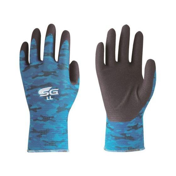 【お取り寄せ】トワロン ニトリル背抜き手袋 SG-A002 ミリタリーブルー LL 背抜き手袋 軍手...