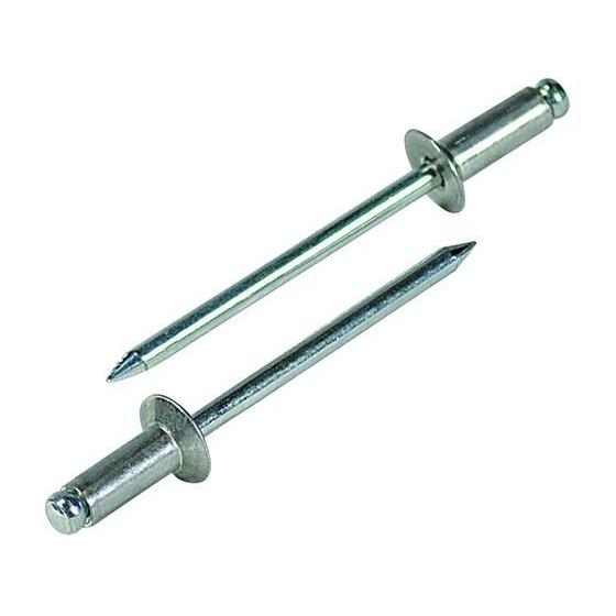 【お取り寄せ】エビ ブラインドリベット(皿頭) アルミニウム／スティール製 6-8(25本入) エコ...