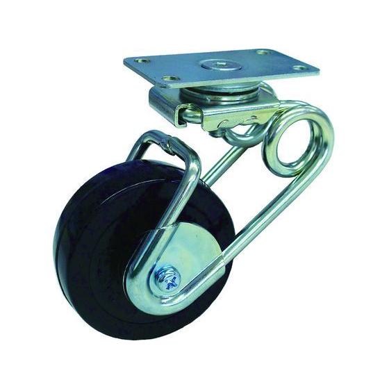 【お取り寄せ】シシク 緩衝キャスター5 自在 75径 Rゴム車 SAJ-TS6-75R キャスター ...