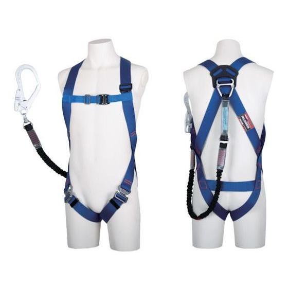 【お取り寄せ】ツヨロン ライトハーネス ノビロン 青 Lサイズ 墜落制止用器具 安全保護具 作業