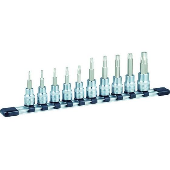 【お取り寄せ】TONE トルクスソケットセット(いじり防止タイプホルダー付) 10pcs HTX31...