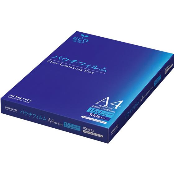 【お取り寄せ】コクヨ パウチフィルムA4 150μm 100枚 MSP-15F220307N Ａ４ ...