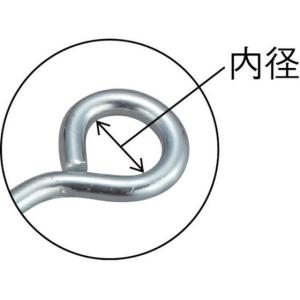【お取り寄せ】TRUSCO ロープ止め丸型6×...の詳細画像1