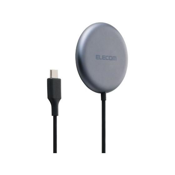 【お取り寄せ】エレコム Qi2 25W ワイヤレス充電器 マグネット式 黒 W-MA11BK ワイヤ...