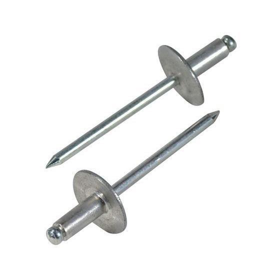 【お取り寄せ】エビ ブラインドリベット・ラージフランジ アルミ／スティール6-8 (500本入) N...