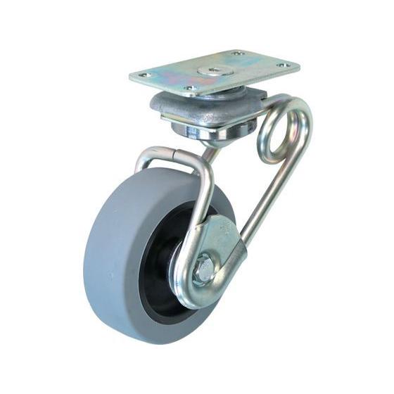 【お取り寄せ】シシク 緩衝キャスター5 自在 75径 ウレタン車 SAJ-TS6-75U キャスター...