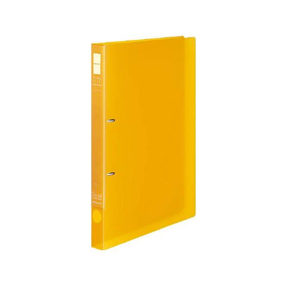 コクヨ リングファイル〈スリムスタイル〉クリアカラー A4タテ 背幅27mm 黄 Ａ４ 丸型２穴リン...