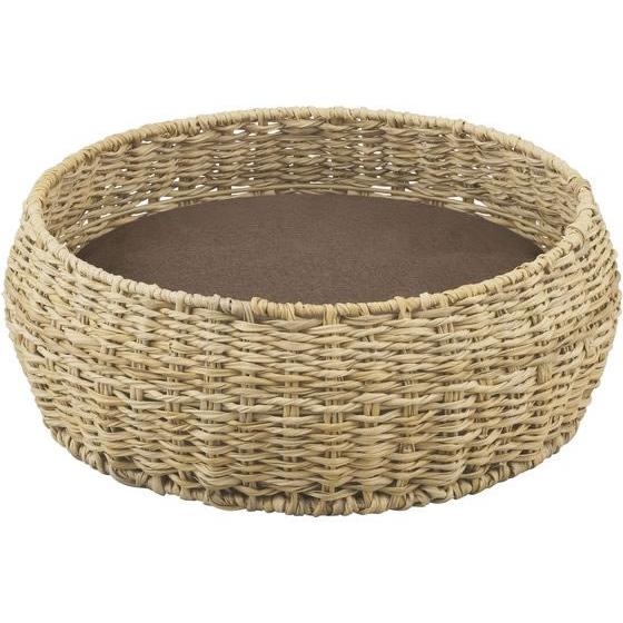 【お取り寄せ】アイリスオーヤマ ラタン調ペットハウス ラウンド ナチュラル PHR-R4414 共通...