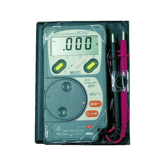 【お取り寄せ】マルチ ポケットマルチメーター MCD-007 デジタルマルチメーター テスター 電気...