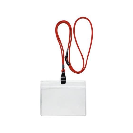 ソニック 吊下げ名札エコノミータイプ 10個入 赤 NF-482-R 吊り下げ式ソフトタイプ 名札 ...