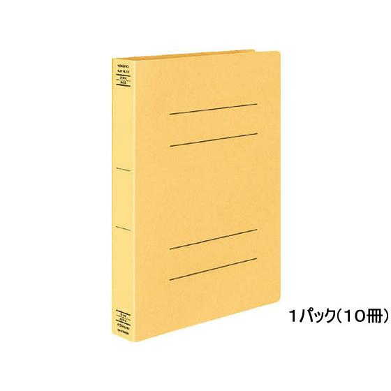 コクヨ フラットファイルX(スーパーワイド) A4タテ とじ厚40mm 黄 10冊 厚綴じタイプ Ａ...