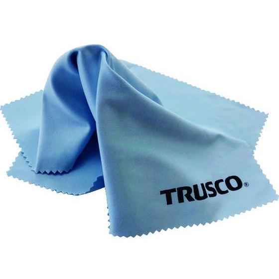 【お取り寄せ】TRUSCO メガネふきクロス ブルー 1枚入 サイズ305×305 メガネ ゴーグル...