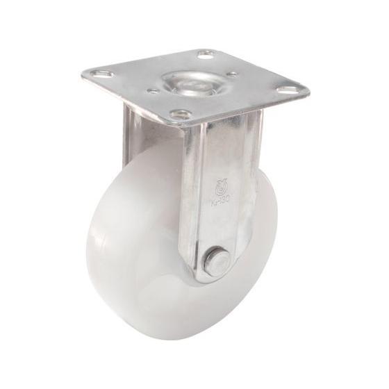 【お取り寄せ】ユーエイ キャスターステンレス製固定車 130径ナイロン車輪 SUS-NK2-130 ...