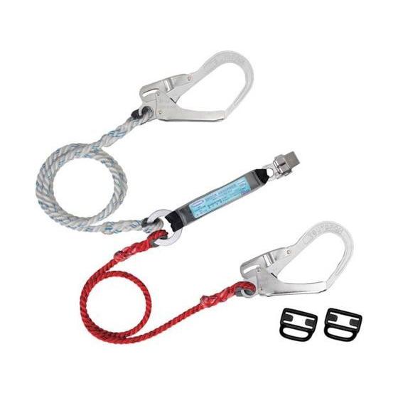【お取り寄せ】ツヨロン ハーネス用ランヤード ツインロープ式 THL-99-DZ1-2R23-BP ...