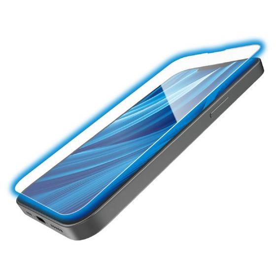 【お取り寄せ】エレコム iPhone16eガラスフィルム BLカットゴリラ薄型 PM-A25SFLG...