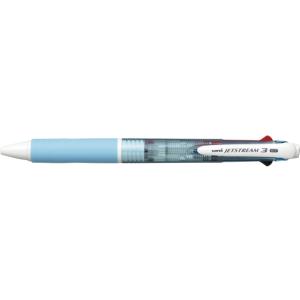三菱鉛筆 ジェットストリーム3色ボールペン0.7mm水色 SXE340007.8  ３色 油性ボールペン 多色 多機能