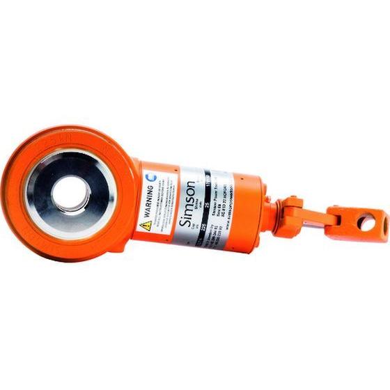 【お取り寄せ】Simson コンパクトジャッキ ストローク30mm 最大能力10t 中空ピストン ジ...