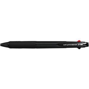 三菱鉛筆 ジェットストリーム3色 0.7透明ブラック SXE340007T.24  ３色 油性ボールペン 多色 多機能