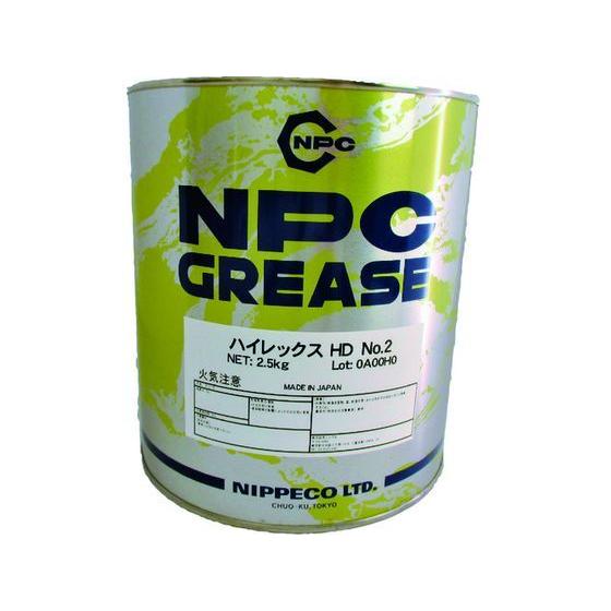 【お取り寄せ】ニッペコ 自動車ホイールベアリング用 ハイレックスHD No.2 2.5kg オイル ...