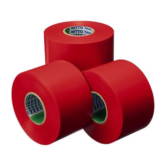 【お取り寄せ】モルテン ビニールラインテープ 50mm×25m 赤 4巻 TV1015R