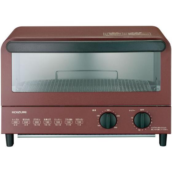 コイズミ オーブントースター KOS1218R オーブントースター トースター キッチン家電 調理家...