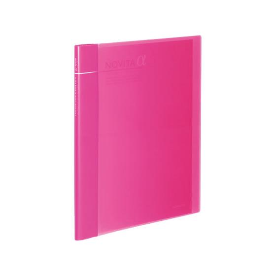 コクヨ クリヤーブックα〈ノビータα〉追加式A4 24ポケット ピンク 特殊用途ポケット クリヤーフ...