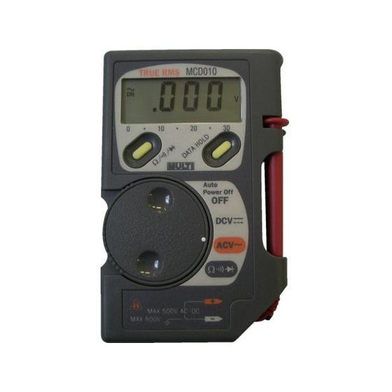 【お取り寄せ】マルチ コード収納機能付ポケットマルチ MCD-010 デジタルマルチメーター テスタ...