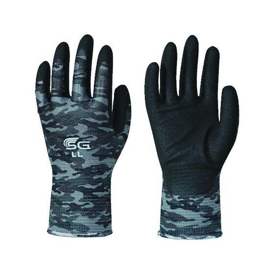 【お取り寄せ】トワロン ニトリル背抜き手袋 SG-A007 グレー迷彩 LL SG-A007-LL ...