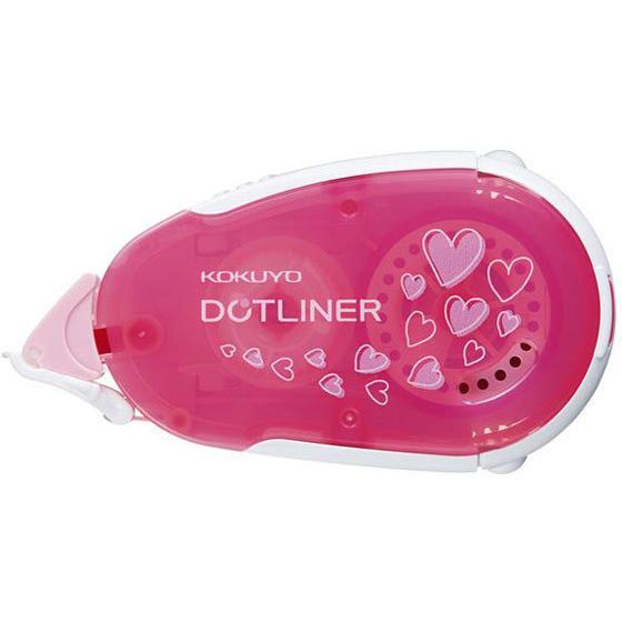 コクヨ ドットライナー しっかり貼るタイプ 本体 16m ハート柄 テープのり のり 接着剤 切る ...