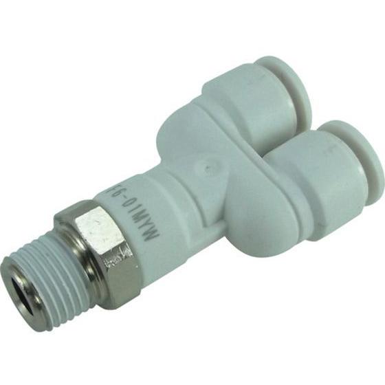 【お取り寄せ】チヨダ ファイブメイルブランチワイ W(白)6mm・R1／8 F6-01MYW 汎用管...