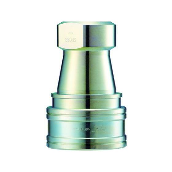 【お取り寄せ】ナック クイックカップリング S・P型 鋼鉄製 オネジ取付用 両路開閉型 CSP08S...