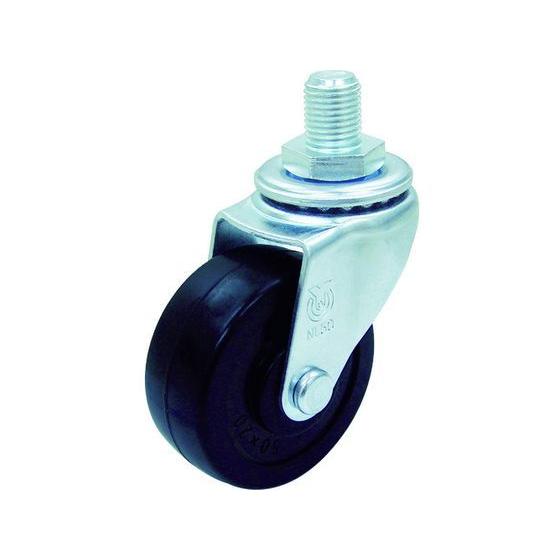 【お取り寄せ】ユーエイ ねじ込みキャスター自在車 50径ゴム車輪 LT-50R-M8-14 キャスタ...