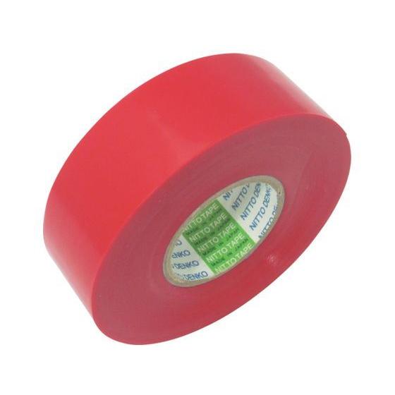 【お取り寄せ】脱鉛タイプビニールテープ 0.2mm×19mm×10m 赤 10巻 ビニールテープ 電...