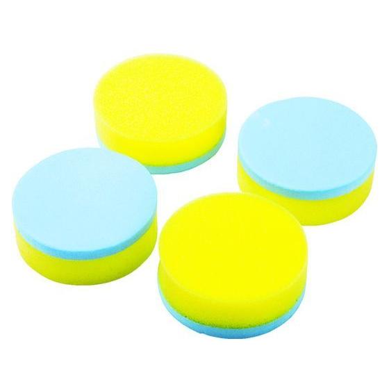 【お取り寄せ】TRUSCO ワックス用スポンジ 丸 4個 TWS1