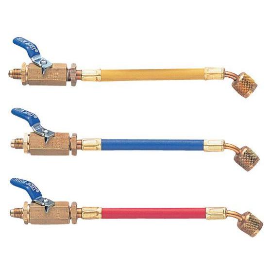 【お取り寄せ】イエロージャケット 1／4 BV付ホース オス(BV付)×メス 赤 Y25602 エア...